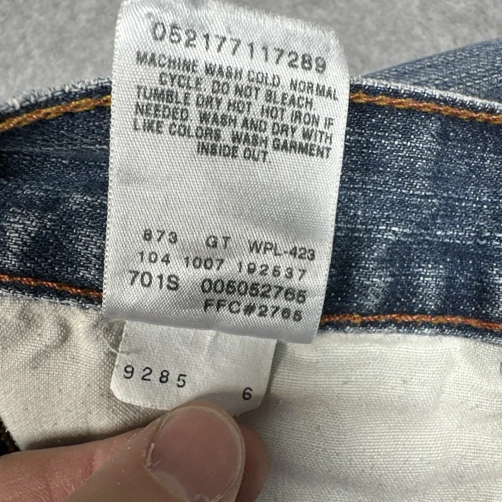 Levi's Y2K 505 Men's Relaxed Fit Faded Denim Jeans Size 36x34(34x33) Whiskered